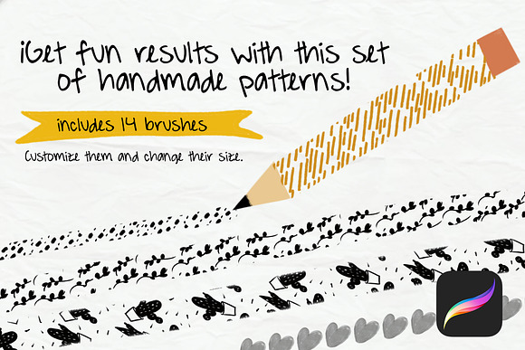 Handmade Brush Pattern - Procreate in Photoshop Brushes - product preview 4
