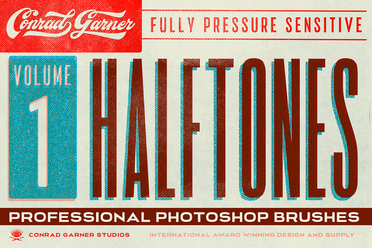 HALFTONE Brushes - Photoshop in Photoshop Brushes - product preview 8
