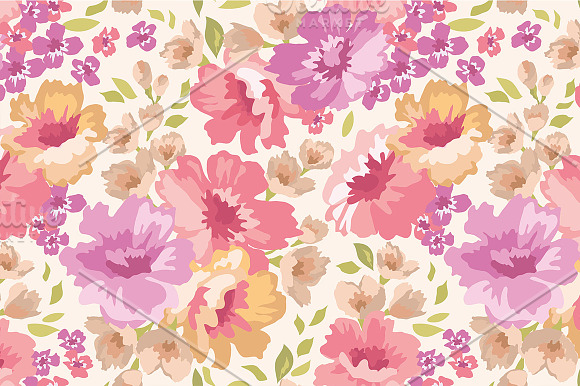 Floral patterns set in Patterns - product preview 2