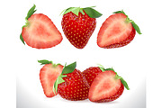 Strawberry Realistic vector