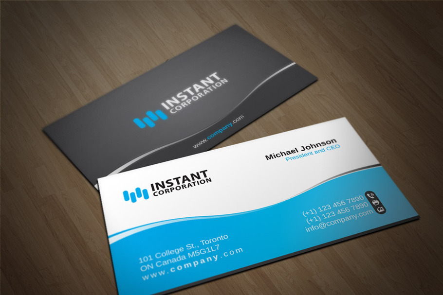 Corporate Business Card 8 in Business Card Templates - product preview 8