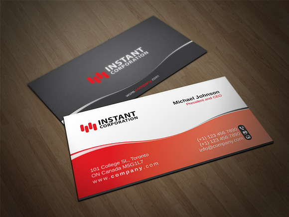 Corporate Business Card 8 in Business Card Templates - product preview 1