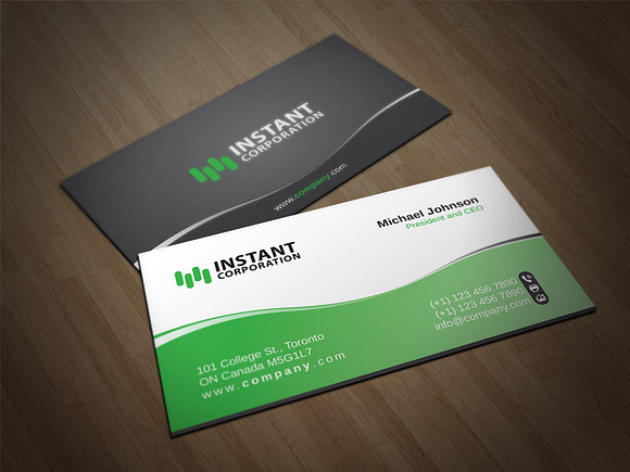Corporate Business Card 8 in Business Card Templates - product preview 2