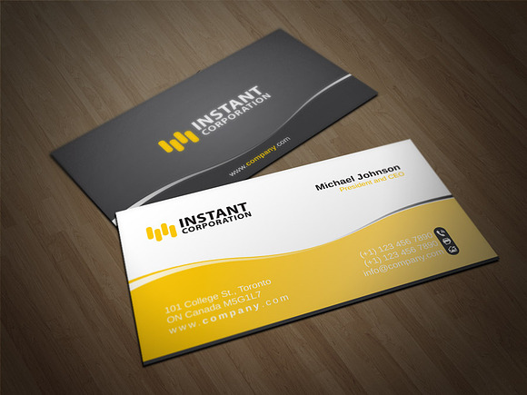 Corporate Business Card 8 in Business Card Templates - product preview 3