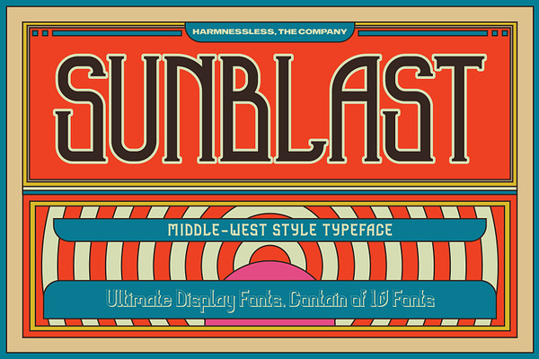 Sunblast Display Typeface
