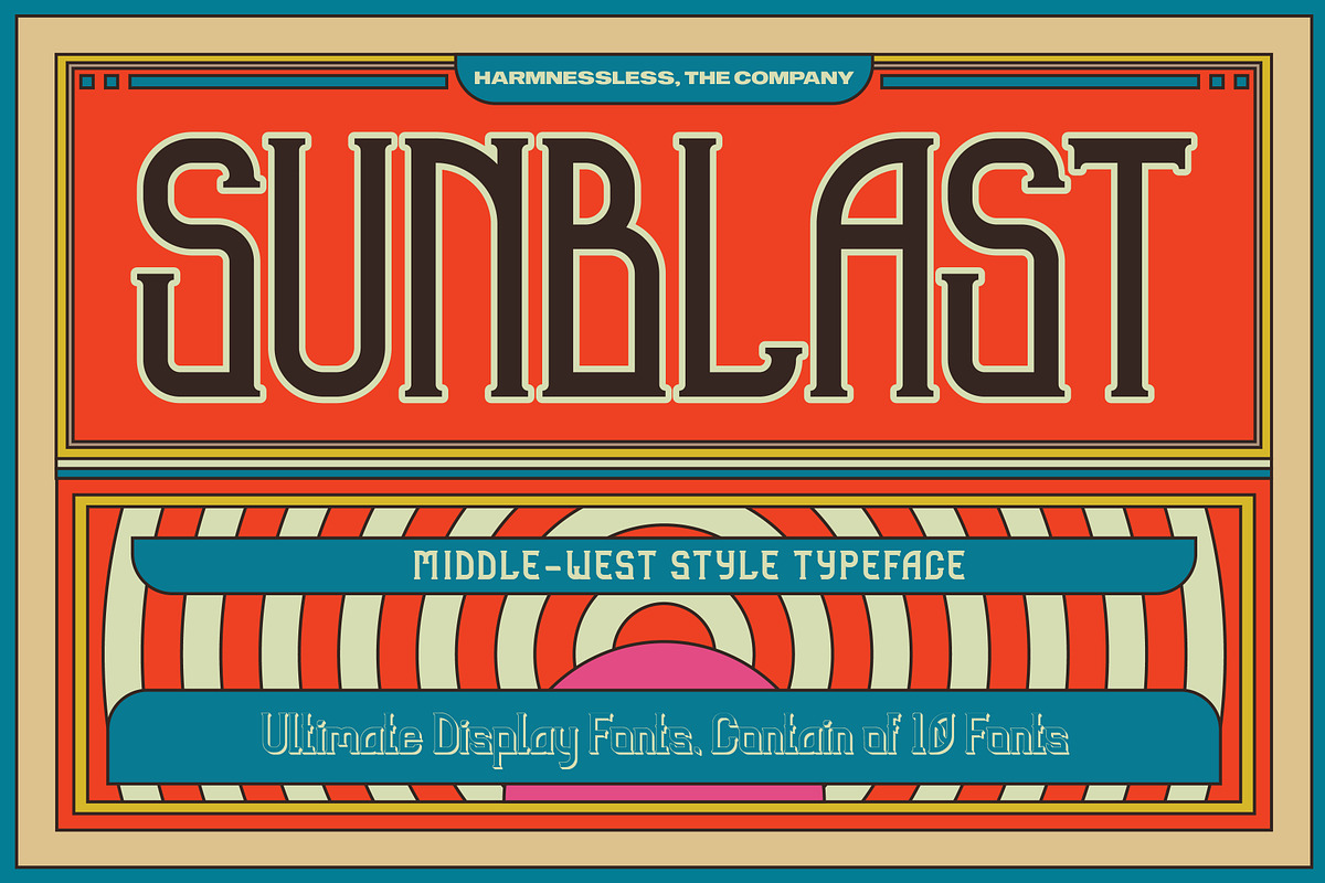 Sunblast Display Typeface in Display Fonts - product preview 8