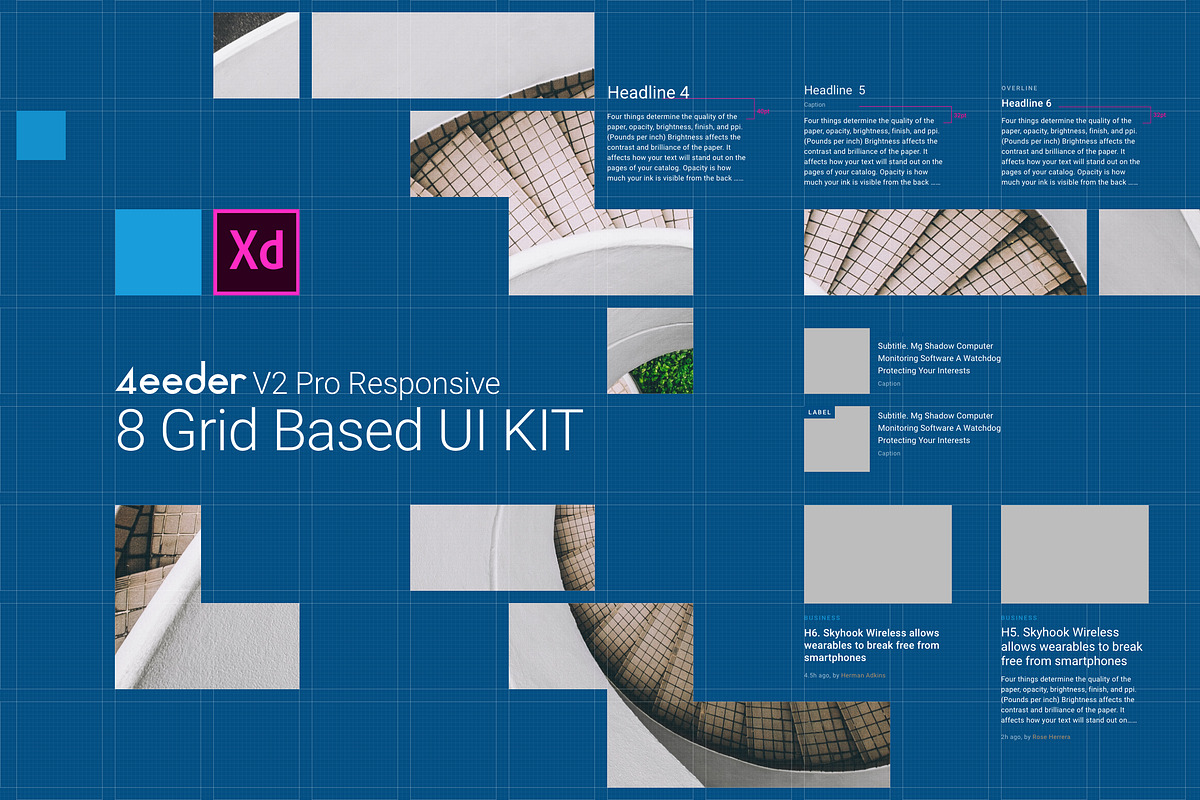 4eeder V2 Pro UI Kit for Adobe XD in UI Kits and Libraries - product preview 8
