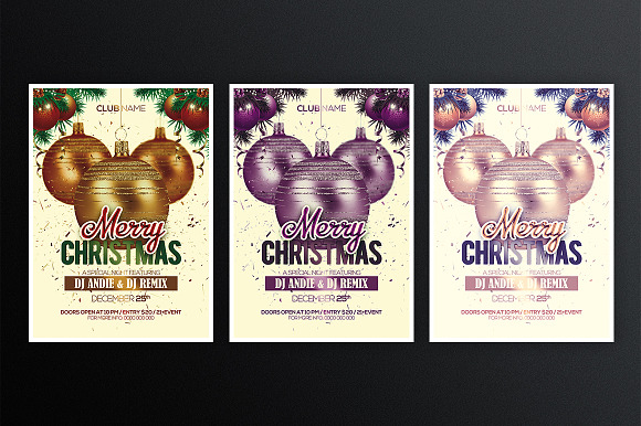 Christmas Ball Party  in Flyer Templates - product preview 2