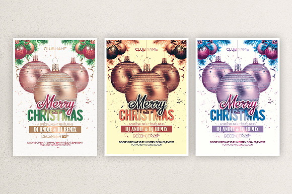 Christmas Ball Party  in Flyer Templates - product preview 3