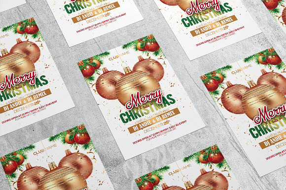 Christmas Ball Party  in Flyer Templates - product preview 4