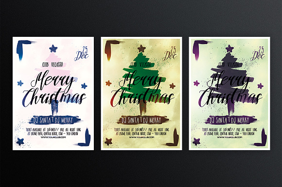 Christmas Art in Flyer Templates - product preview 2