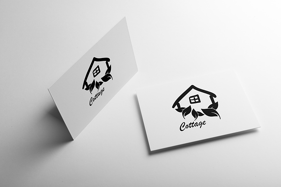 Cottage Logo Design Nature in Graphics - product preview 1