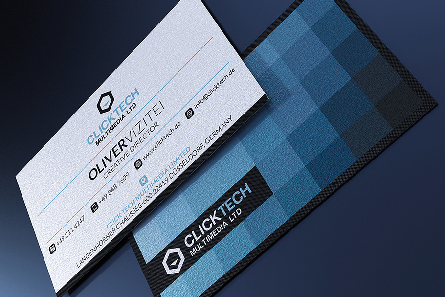 Mosaic Business Card in Business Card Templates - product preview 8