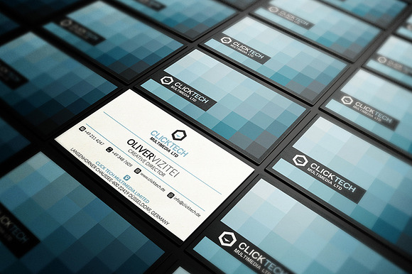 Mosaic Business Card in Business Card Templates - product preview 1