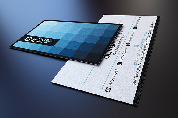 Mosaic Business Card in Business Card Templates - product preview 2