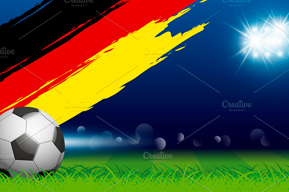 Soccer ball on grass in Illustrations - product preview 8
