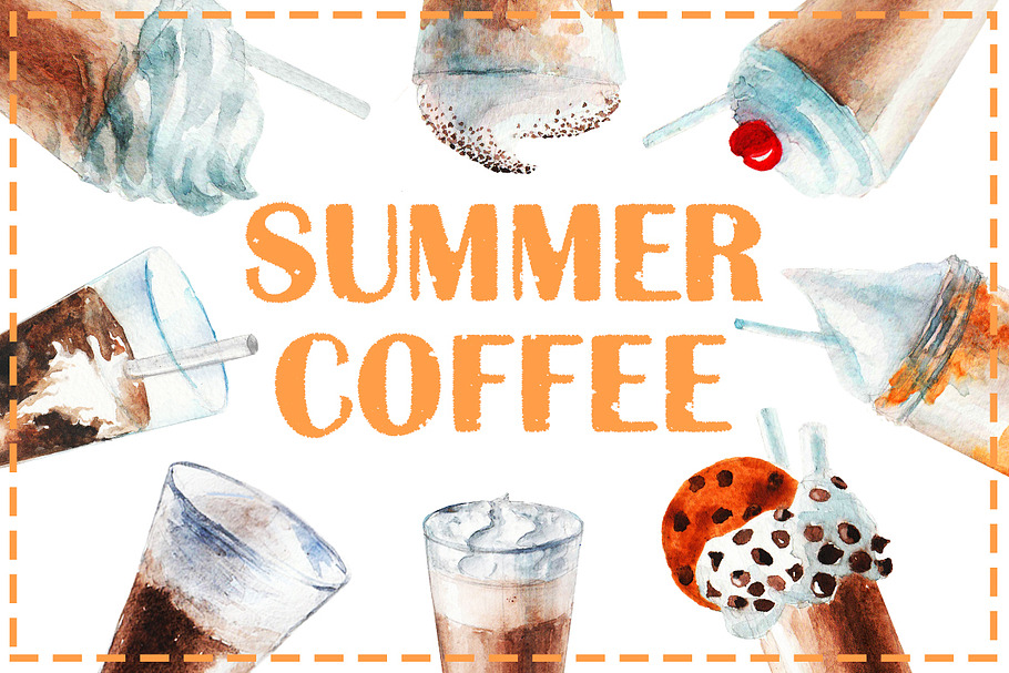 Summer coffee in Illustrations - product preview 8