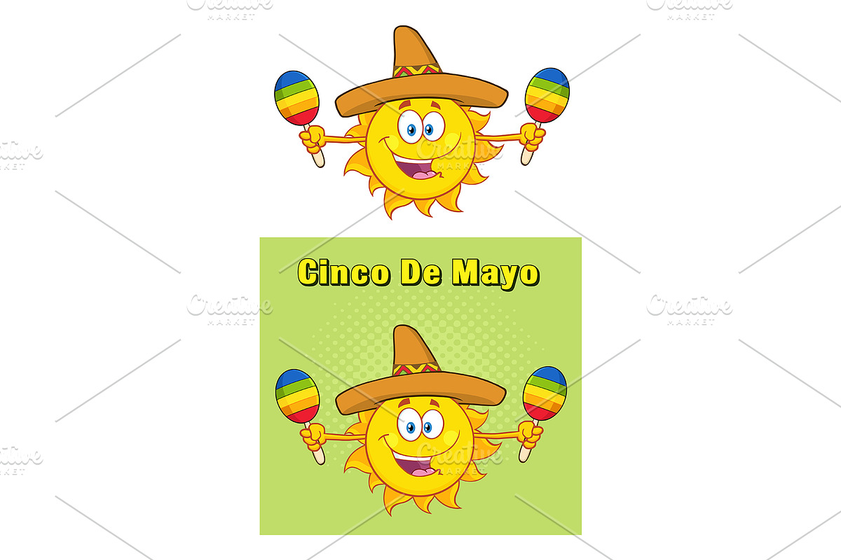 Sun With Sombrero Collection in Illustrations - product preview 8