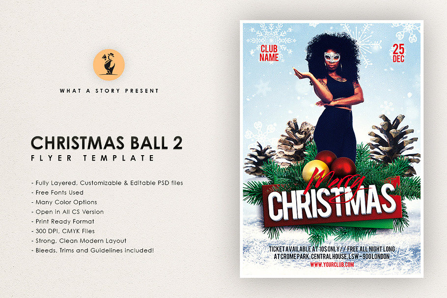 Christmas Ball in Flyer Templates - product preview 8