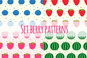 Set berry patterns