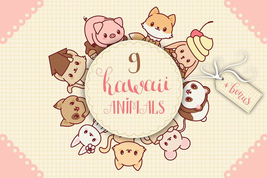 Kawaii Animals in Illustrations - product preview 8