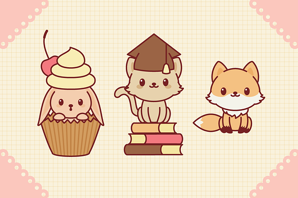 Kawaii Animals in Illustrations - product preview 2