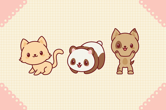 Kawaii Animals in Illustrations - product preview 3
