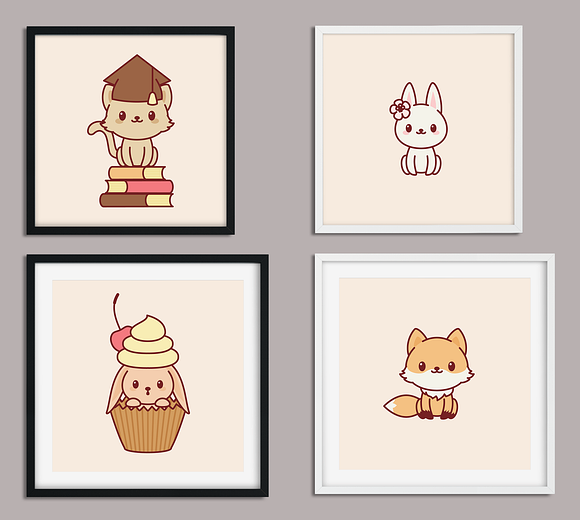 Kawaii Animals in Illustrations - product preview 5