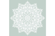 Damask Vector Pattern. Orient Background