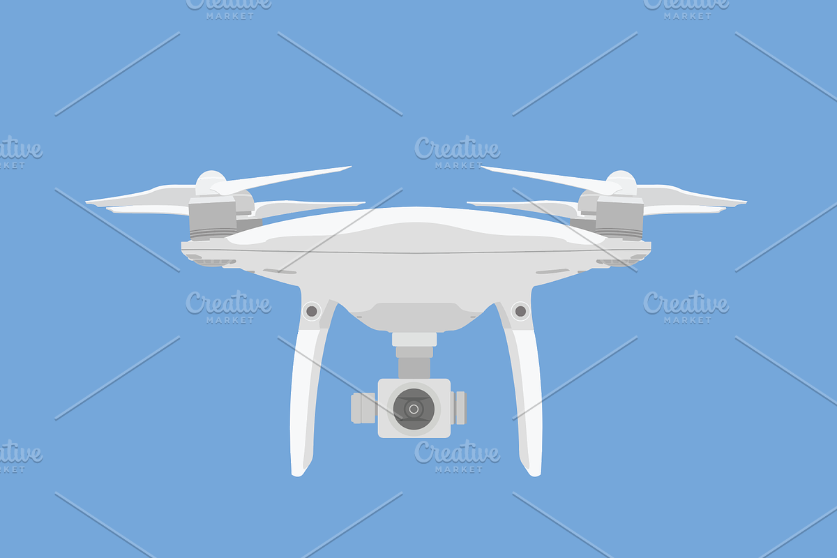 Drone Vector in Illustrations - product preview 8