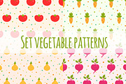 Set vegetable patterns