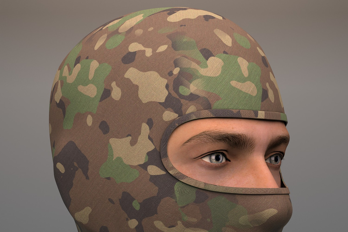 Military Balaclava mask Woodland in Weapons - product preview 8