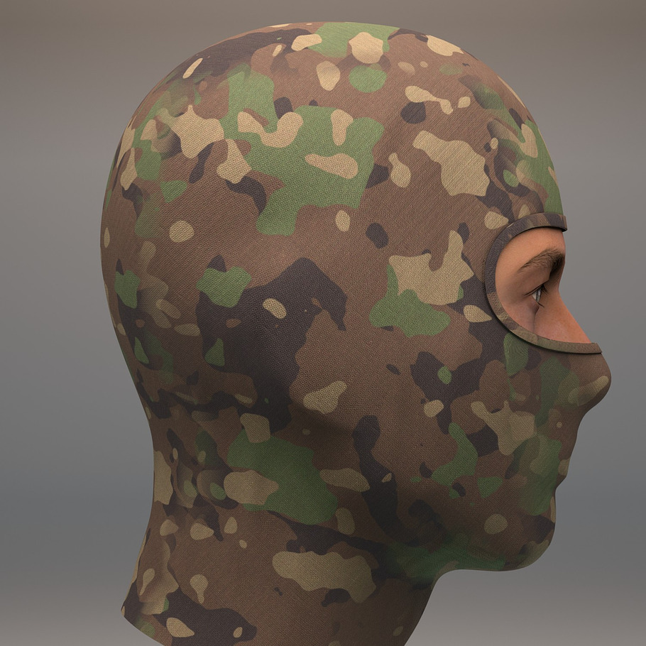 Military Balaclava mask Woodland in Weapons - product preview 2