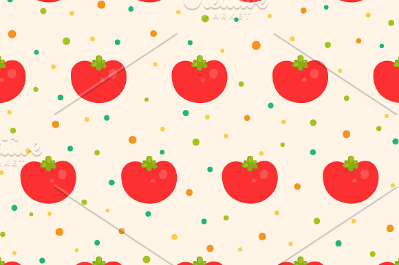 Set vegetable patterns in Patterns - product preview 1