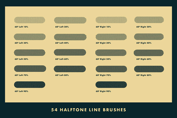 Horrific Halftones Photoshop Brushes in Add-Ons - product preview 11