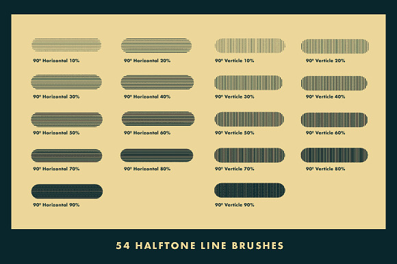 Horrific Halftones Photoshop Brushes in Add-Ons - product preview 12