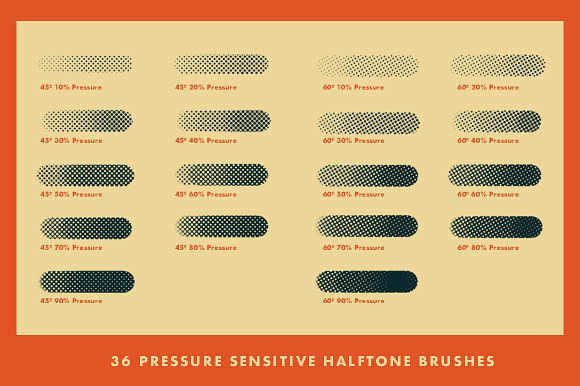 Horrific Halftones Photoshop Brushes in Add-Ons - product preview 14