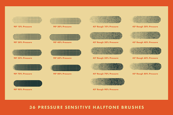 Horrific Halftones Photoshop Brushes in Add-Ons - product preview 15