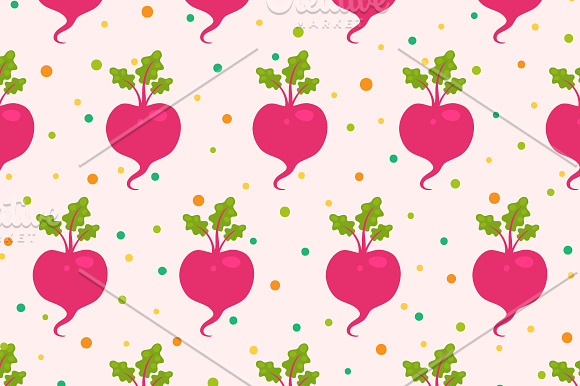 Set vegetable patterns in Patterns - product preview 4