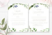 Greenery Wedding RSVP Cards