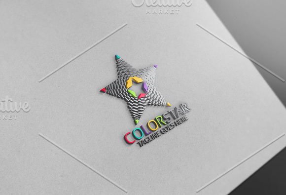 Color Star Logo in Logo Templates - product preview 4
