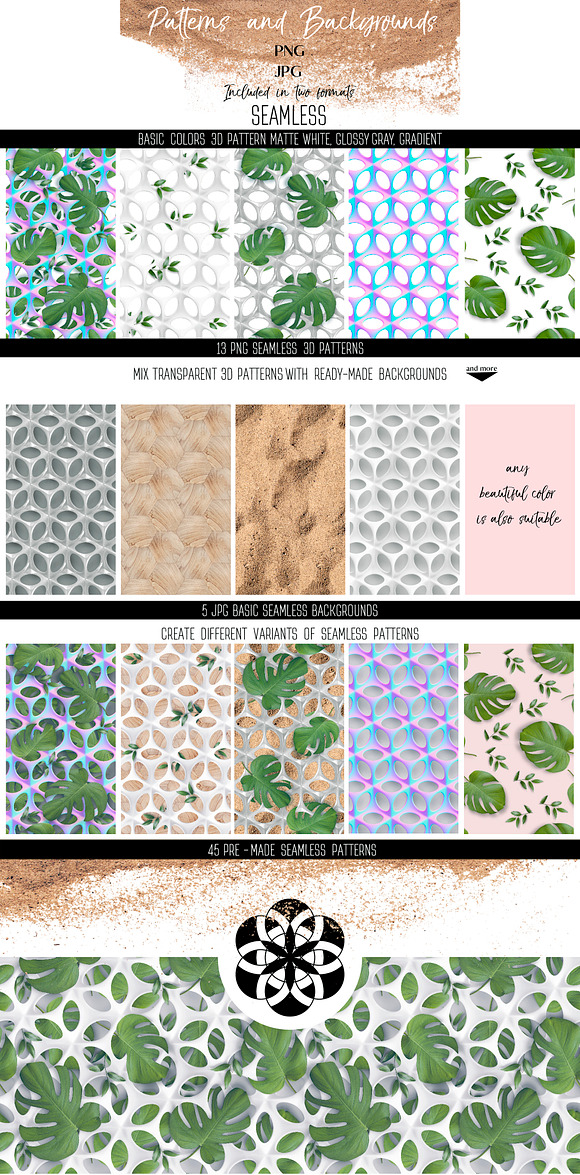 Textures,seamless patterns,elements in Objects - product preview 4
