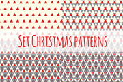 Set Christmas geometric patterns