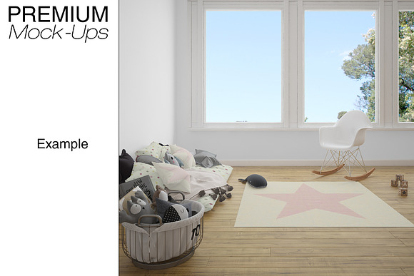 Kids Room Carpets - 4 Shapes in Product Mockups - product preview 7