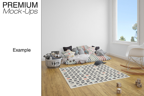 Kids Room Carpets - 4 Shapes in Product Mockups - product preview 14