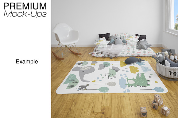 Kids Room Carpets - 4 Shapes in Product Mockups - product preview 21
