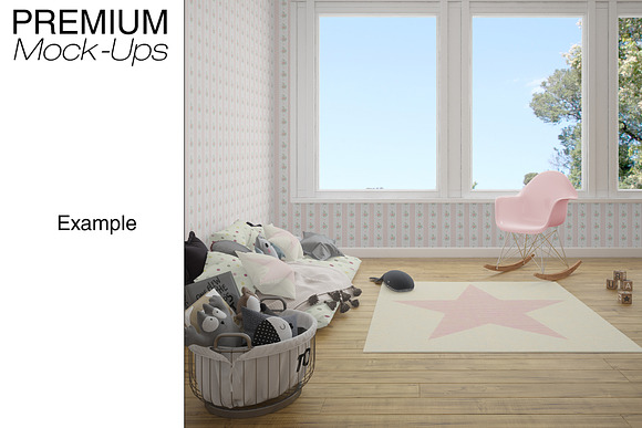 Kids Room Carpets - 4 Shapes in Product Mockups - product preview 23