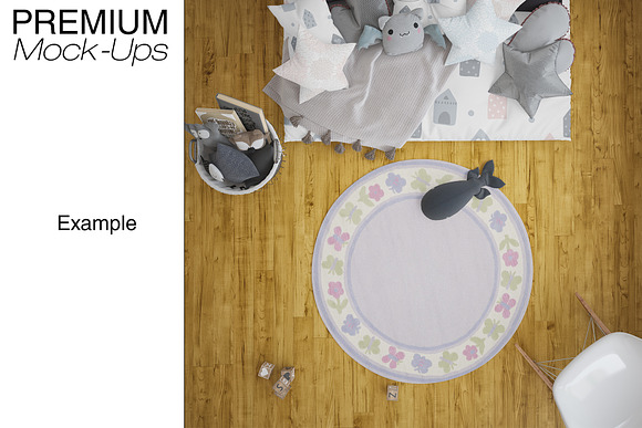 Kids Room Carpets - 4 Shapes in Product Mockups - product preview 30