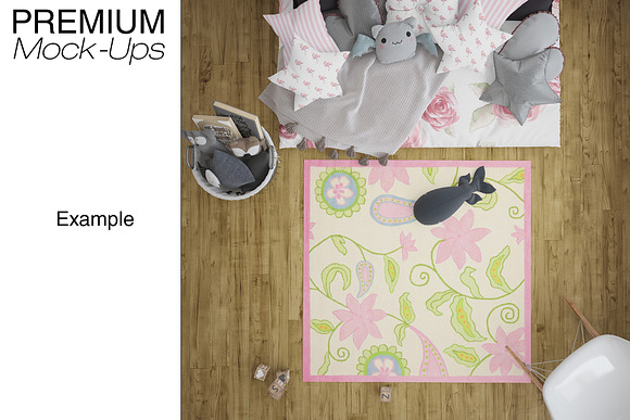 Kids Room Carpets - 4 Shapes in Product Mockups - product preview 35