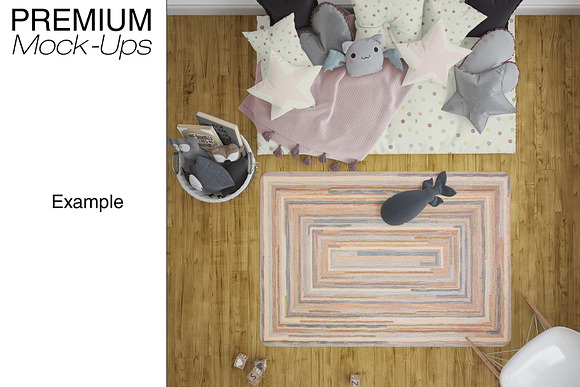Kids Room Carpets - 4 Shapes in Product Mockups - product preview 39